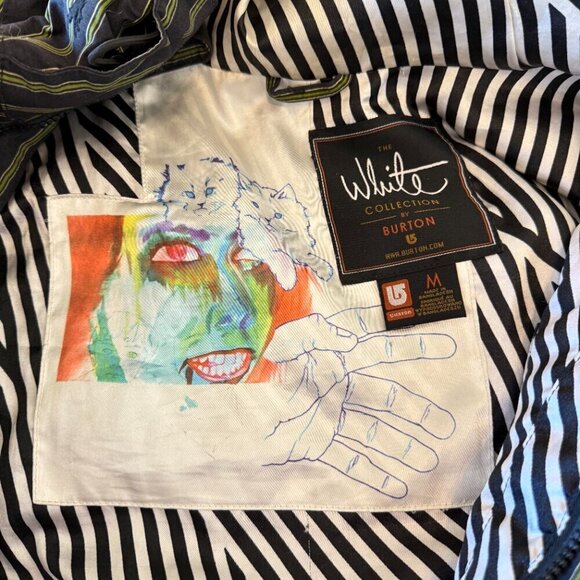 The White Collection limited edition men's ski snowboard jacket by Burton size M - Picture 3 of 9